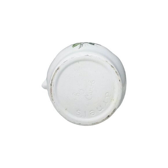 Vintage Ceramic Pitcher With Hand-Painted Floral Design By Carol - Picture 9 of 10